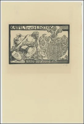 Náhledový obrázek předmětu Ex libris Kamil J. rytíř Lhoták, univ. profesor