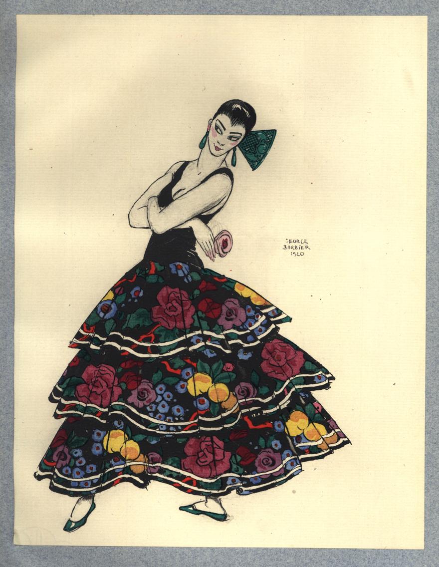 Náhledový obrázek předmětu Danseuse espagnole / Španělská tanečnice (Madame Paulette Duval)