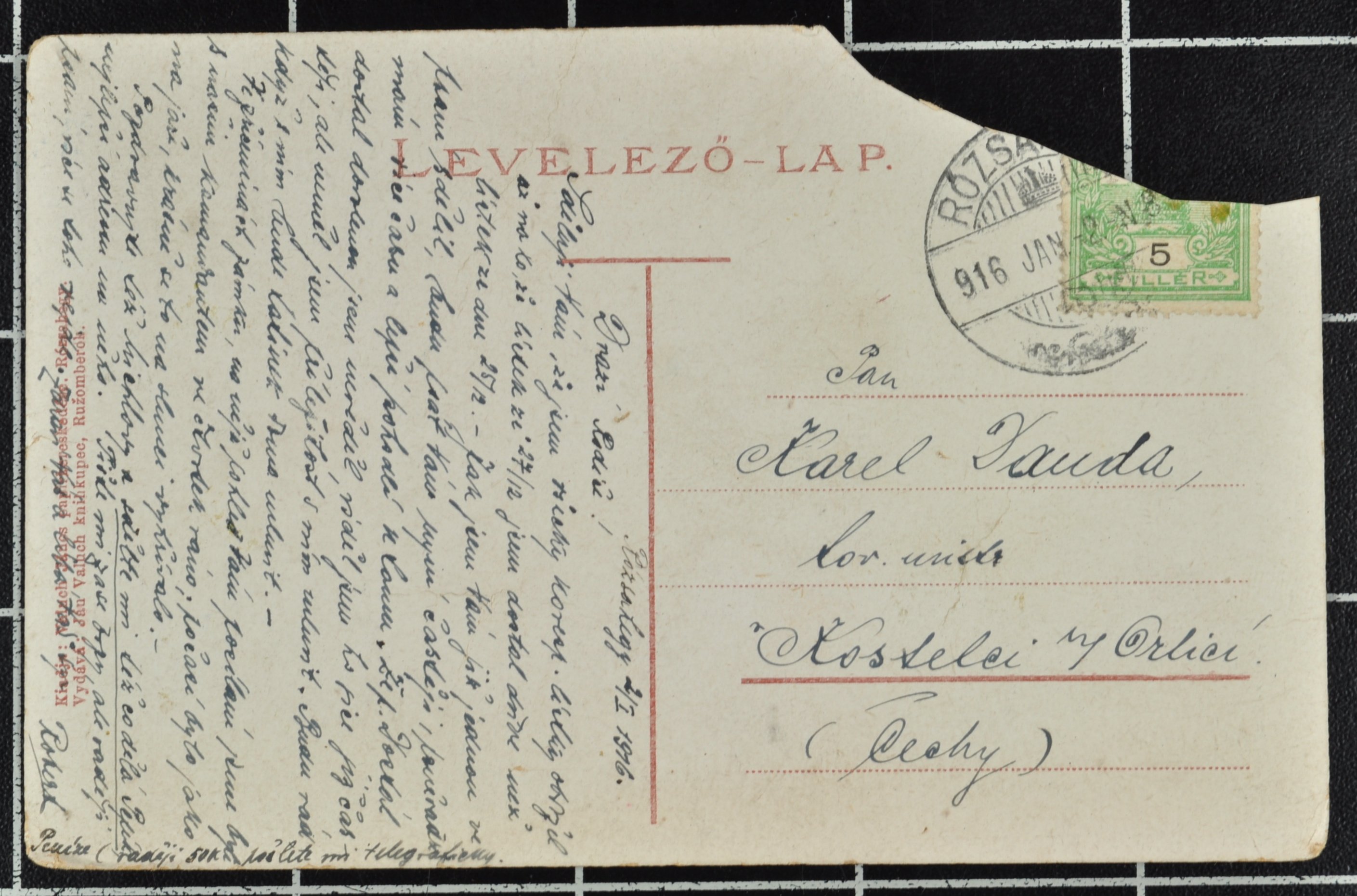 Náhledový obrázek Korespondence Roberta Dandy - 190