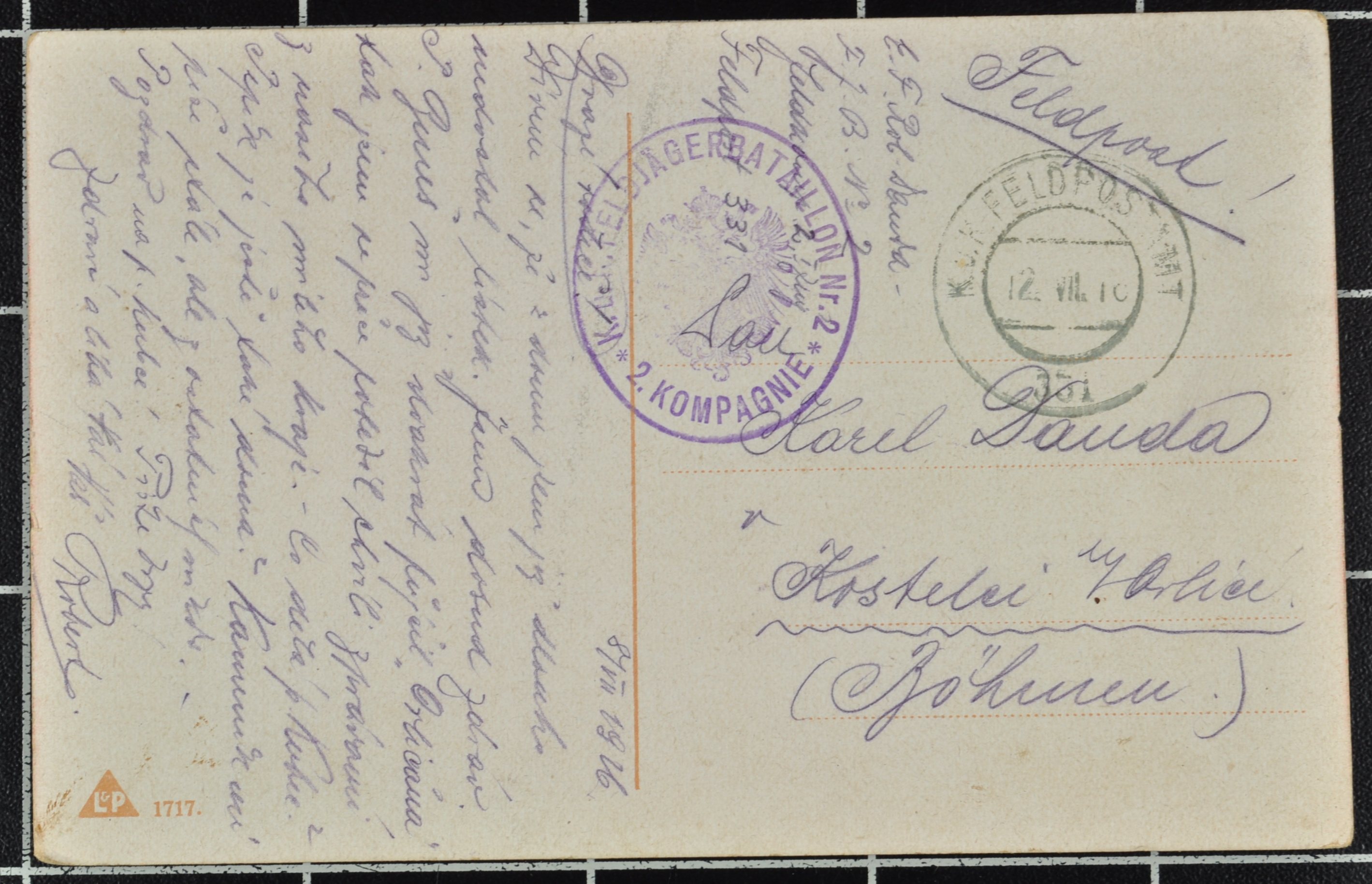 Náhledový obrázek Korespondence Roberta Dandy - 182