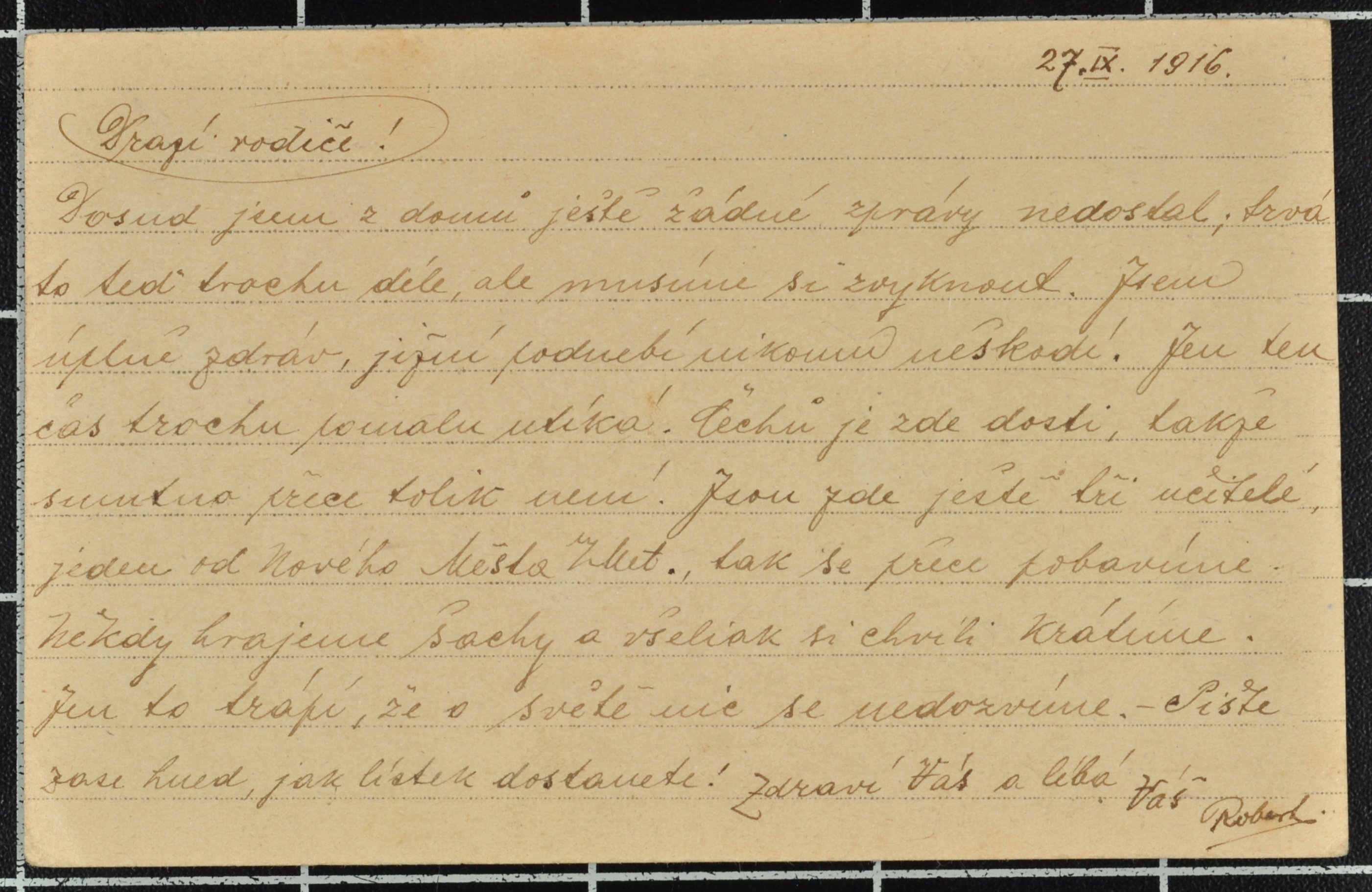 Náhledový obrázek Korespondence Roberta Dandy - 178