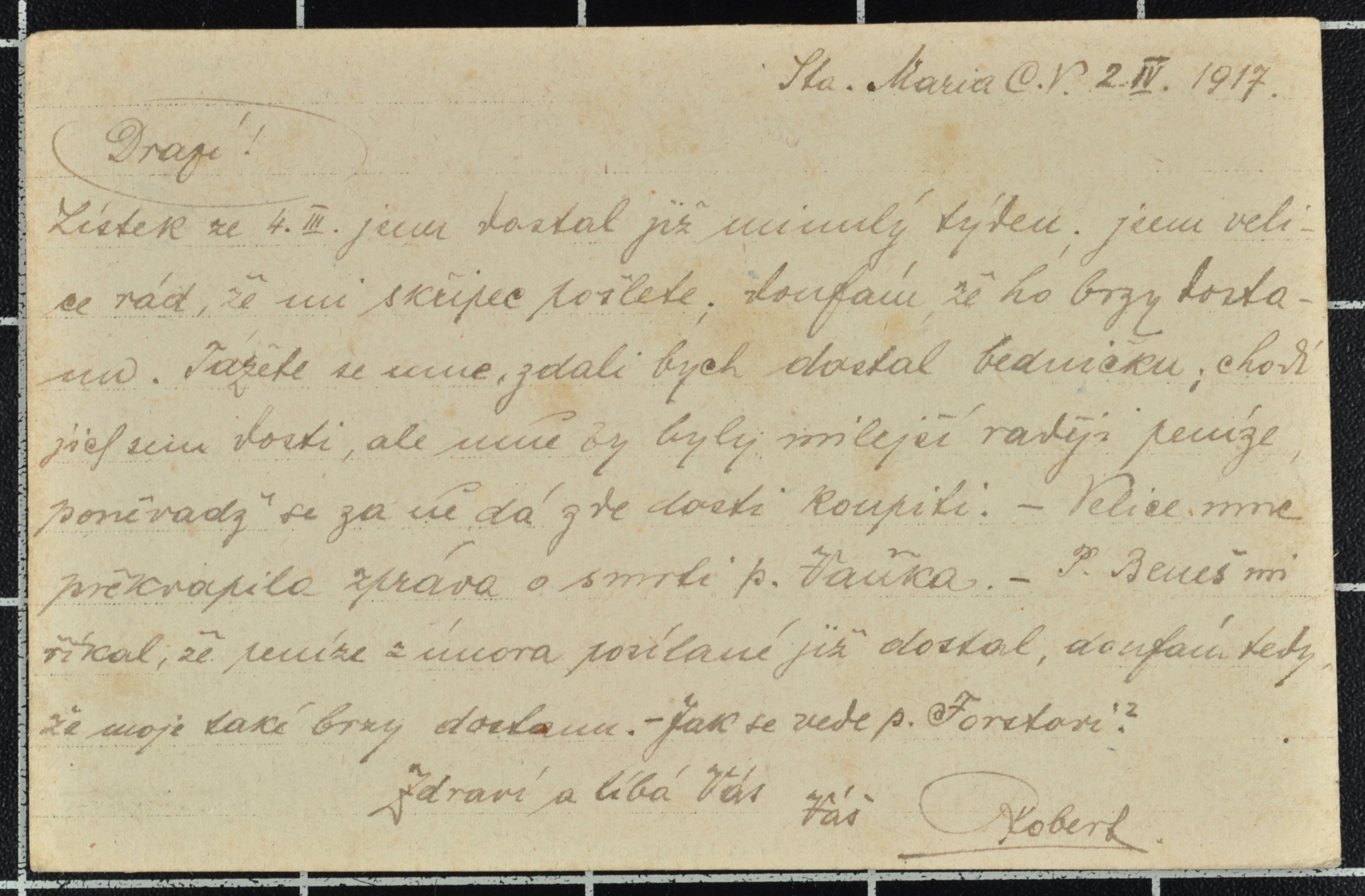 Náhledový obrázek Korespondence Roberta Dandy - 150