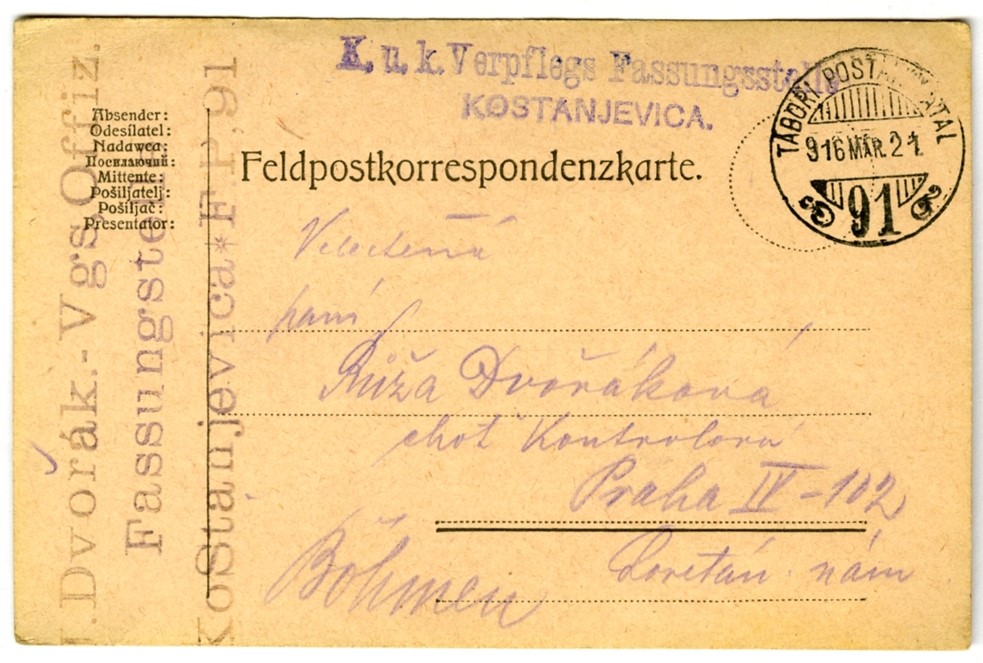Náhledový obrázek Korespondence Josefa Dvořáka - 51