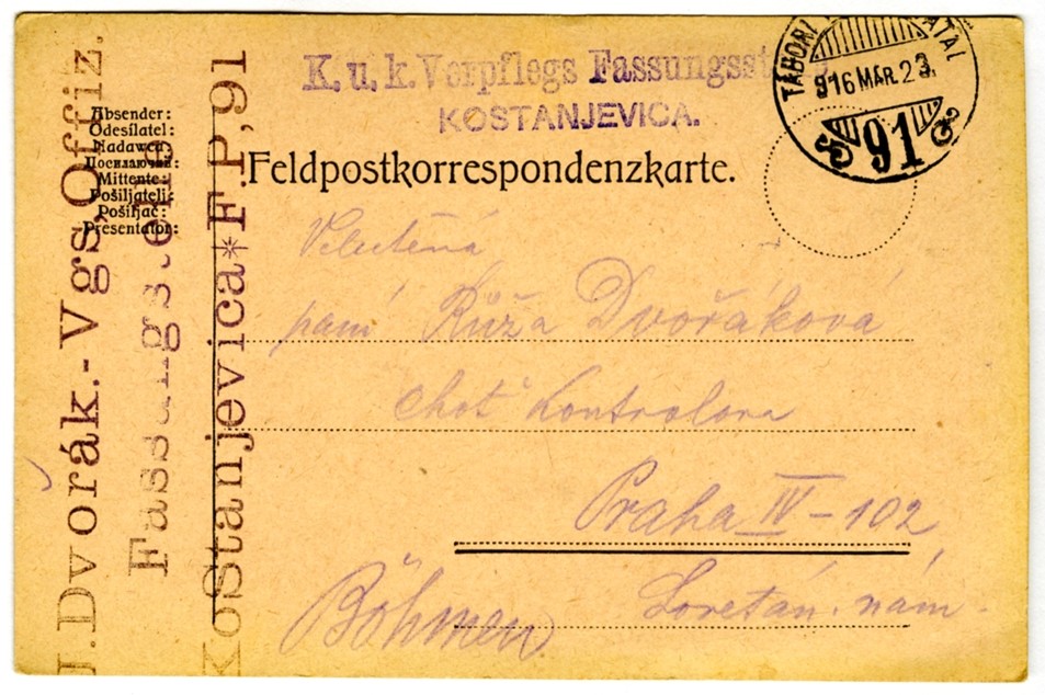 Náhledový obrázek Korespondence Josefa Dvořáka - 13