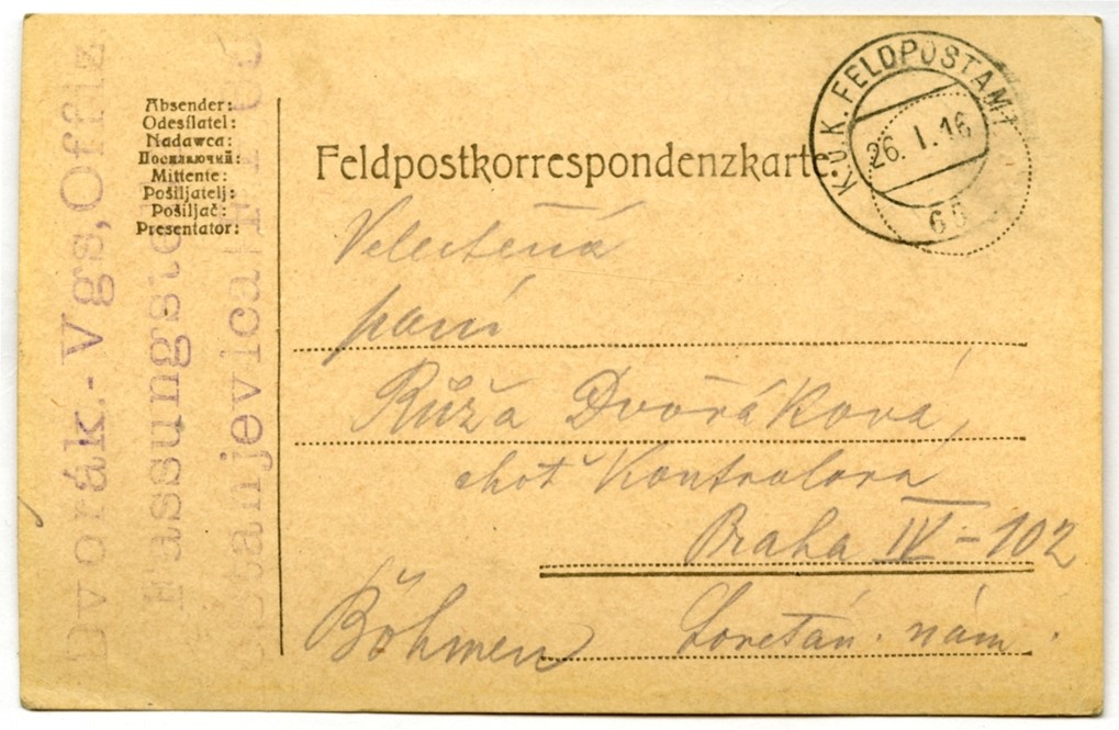 Náhledový obrázek Korespondence Josefa Dvořáka - 57