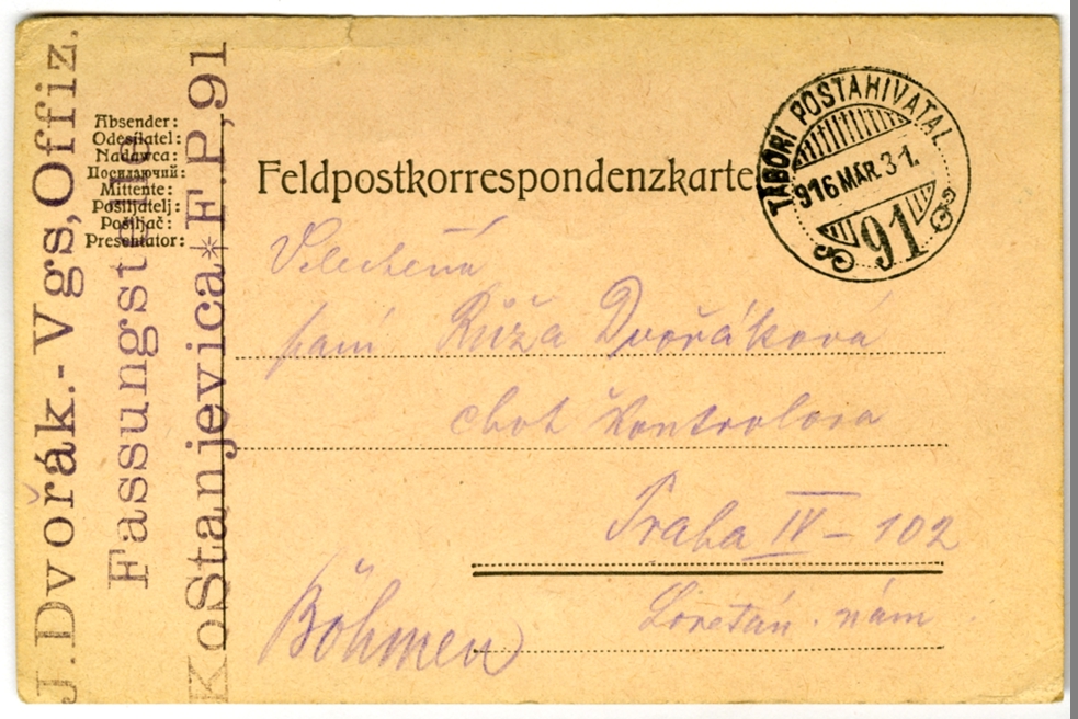 Náhledový obrázek Korespondence Josefa Dvořáka - 55