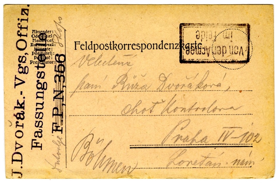 Náhledový obrázek Korespondence Josefa Dvořáka - 19