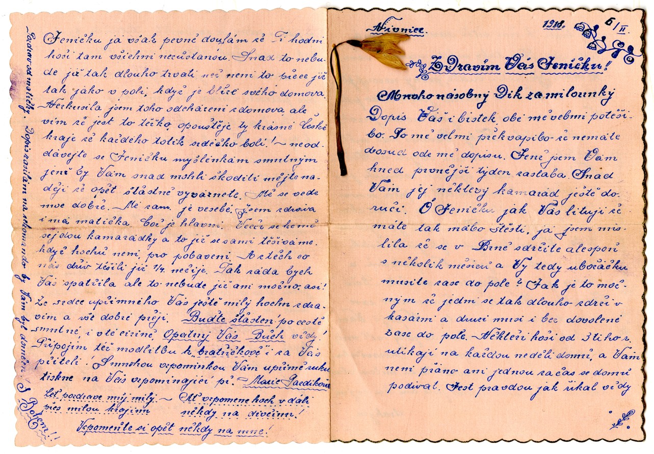 Náhledový obrázek Dopisy Marie Gazdíkové - 3