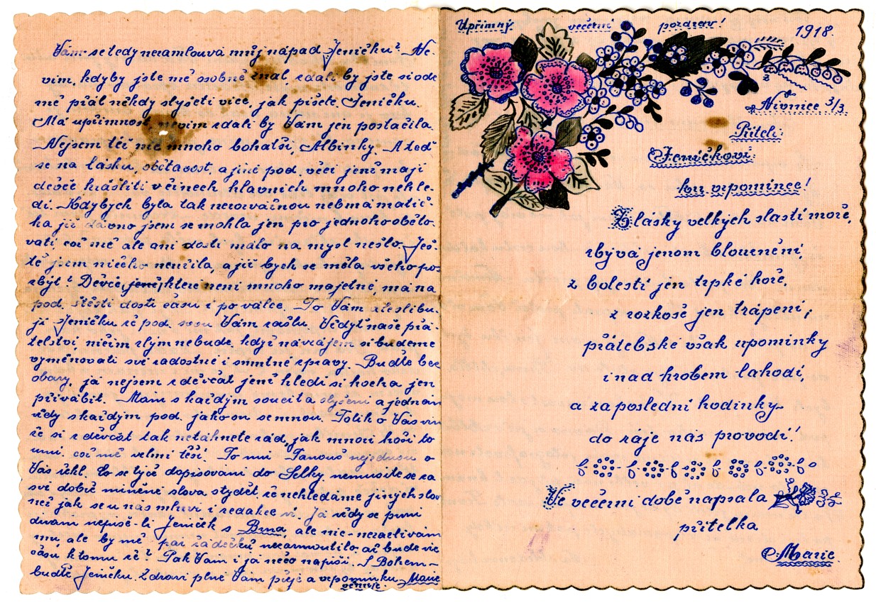 Náhledový obrázek Dopisy Marie Gazdíkové - 11