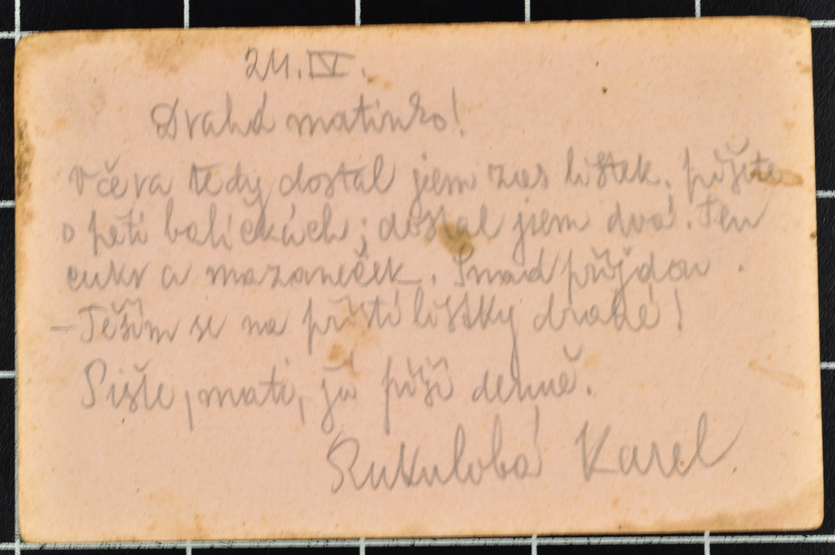 Náhledový obrázek Korespondence Karla Wolfa - 199