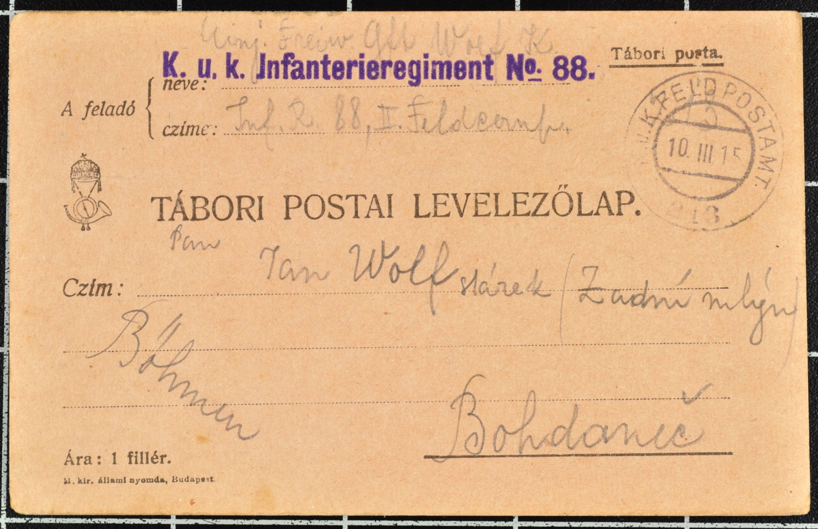 Náhledový obrázek Korespondence Karla Wolfa - 132