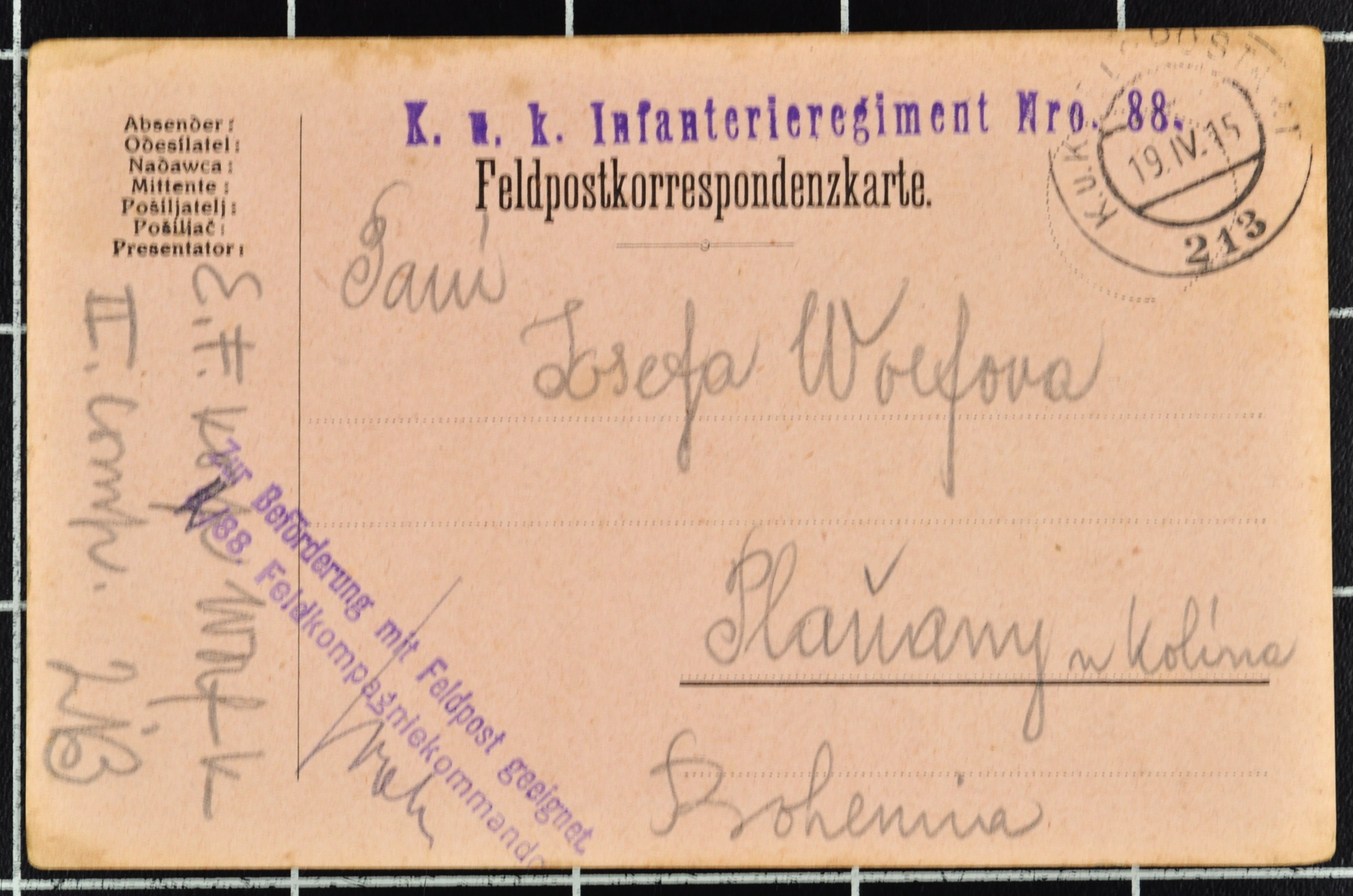 Náhledový obrázek Korespondence Karla Wolfa - 186