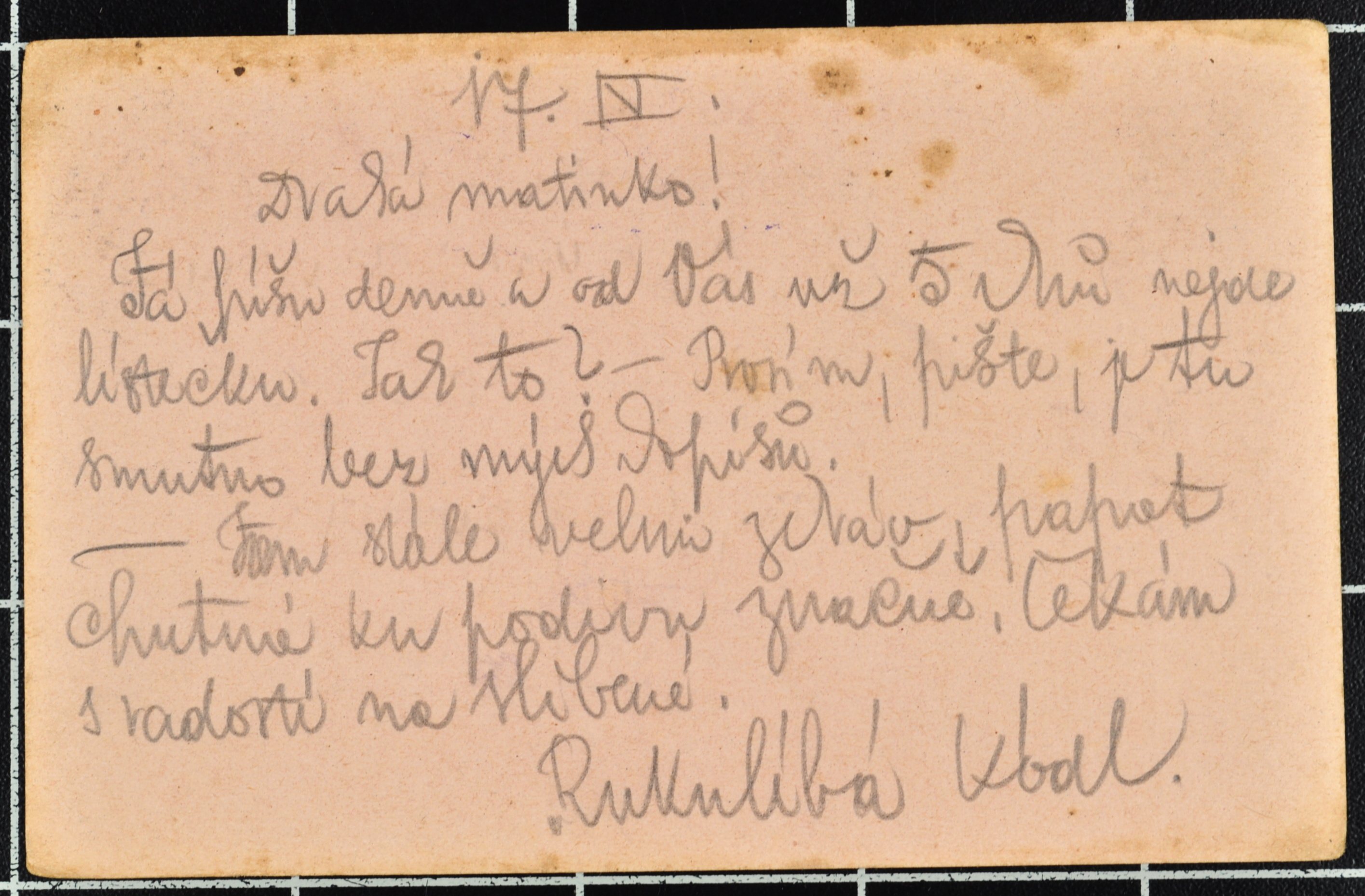 Náhledový obrázek Korespondence Karla Wolfa - 187