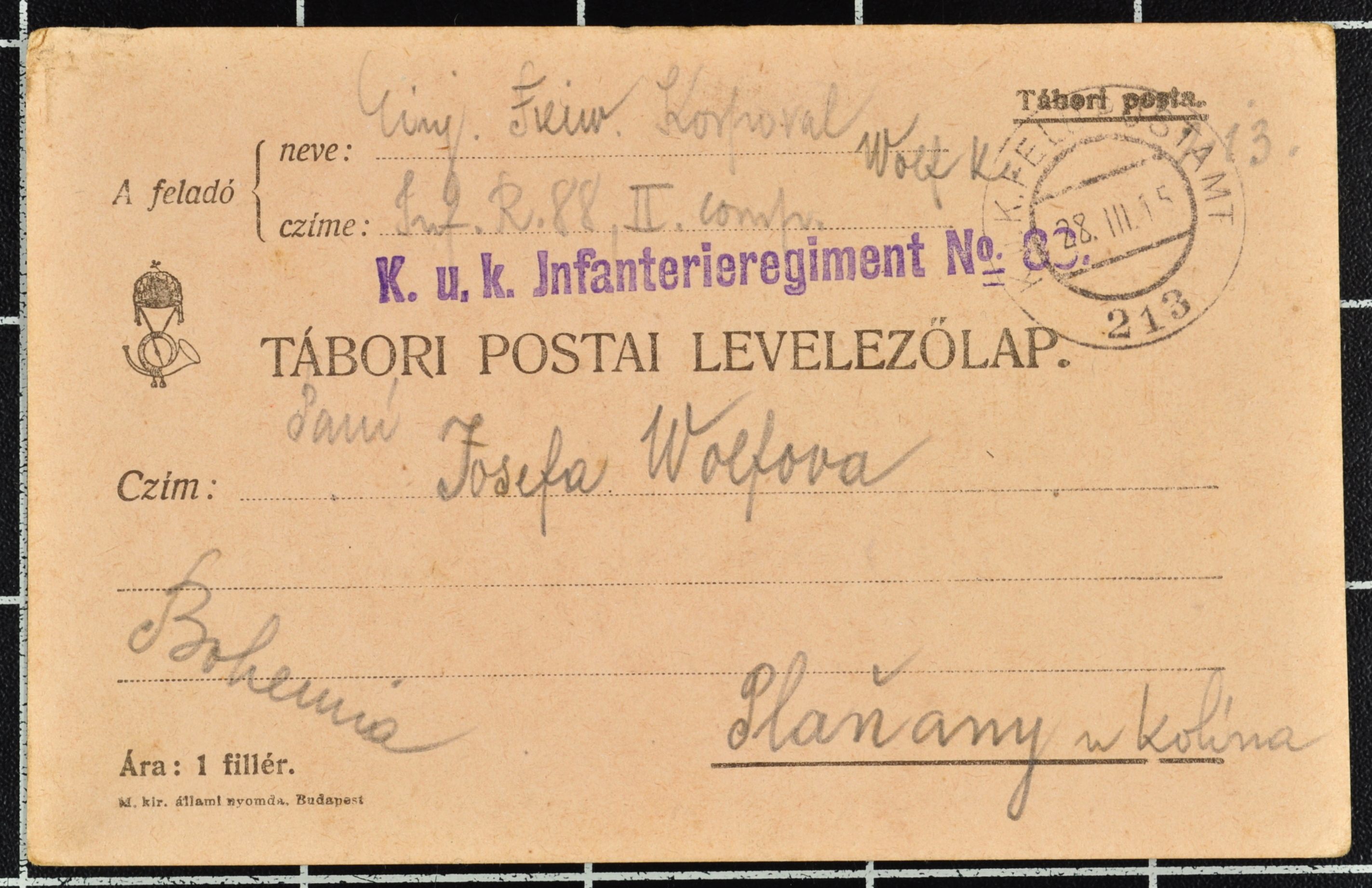 Náhledový obrázek Korespondence Karla Wolfa - 158