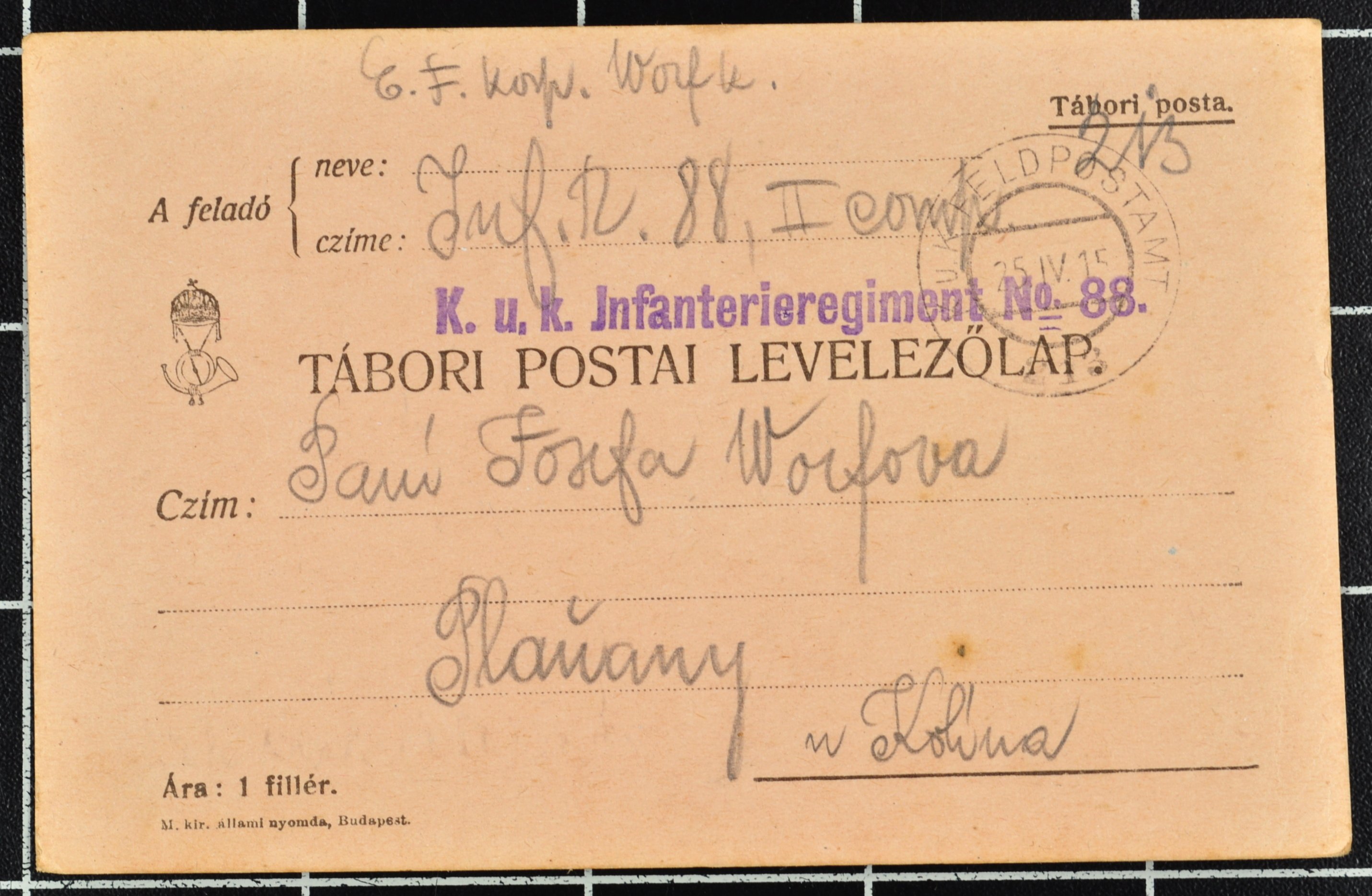 Náhledový obrázek Korespondence Karla Wolfa - 194