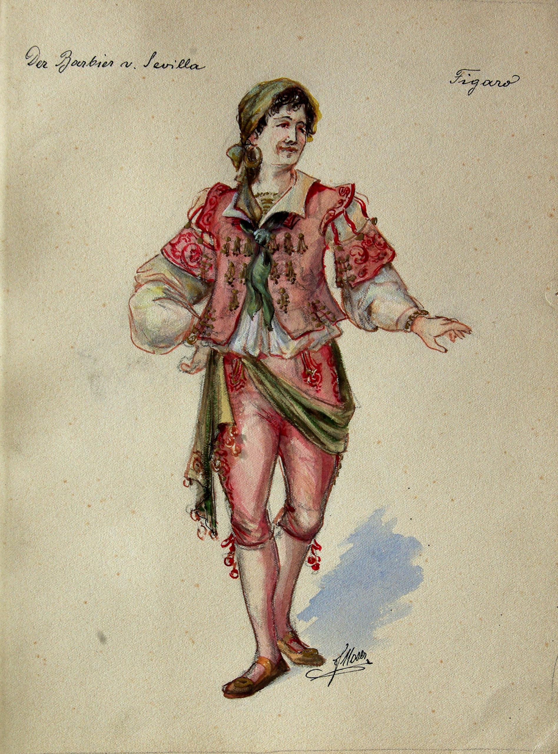 Náhledový obrázek Figaro z opery Lazebník sevillský (Gioacchino Rossini) - 1