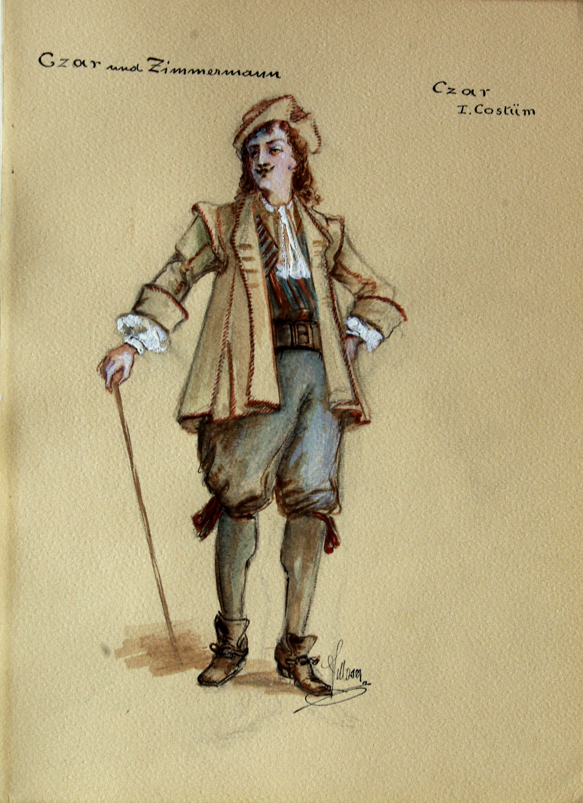 Náhledový obrázek Czar z opery Car a tesař (Gustav Albert Lortzing) - 1
