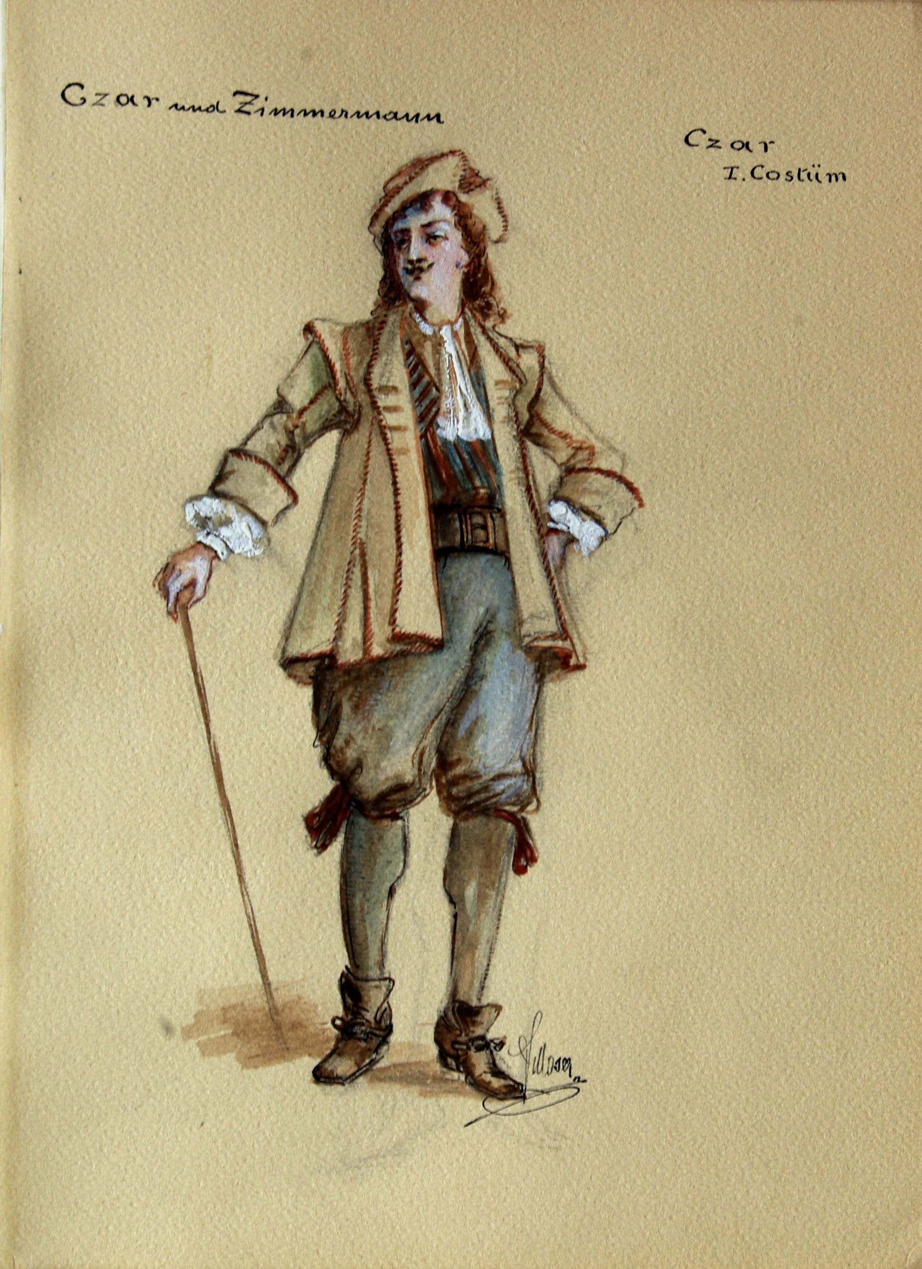 Náhledový obrázek předmětu Czar z opery Car a tesař (Gustav Albert Lortzing)