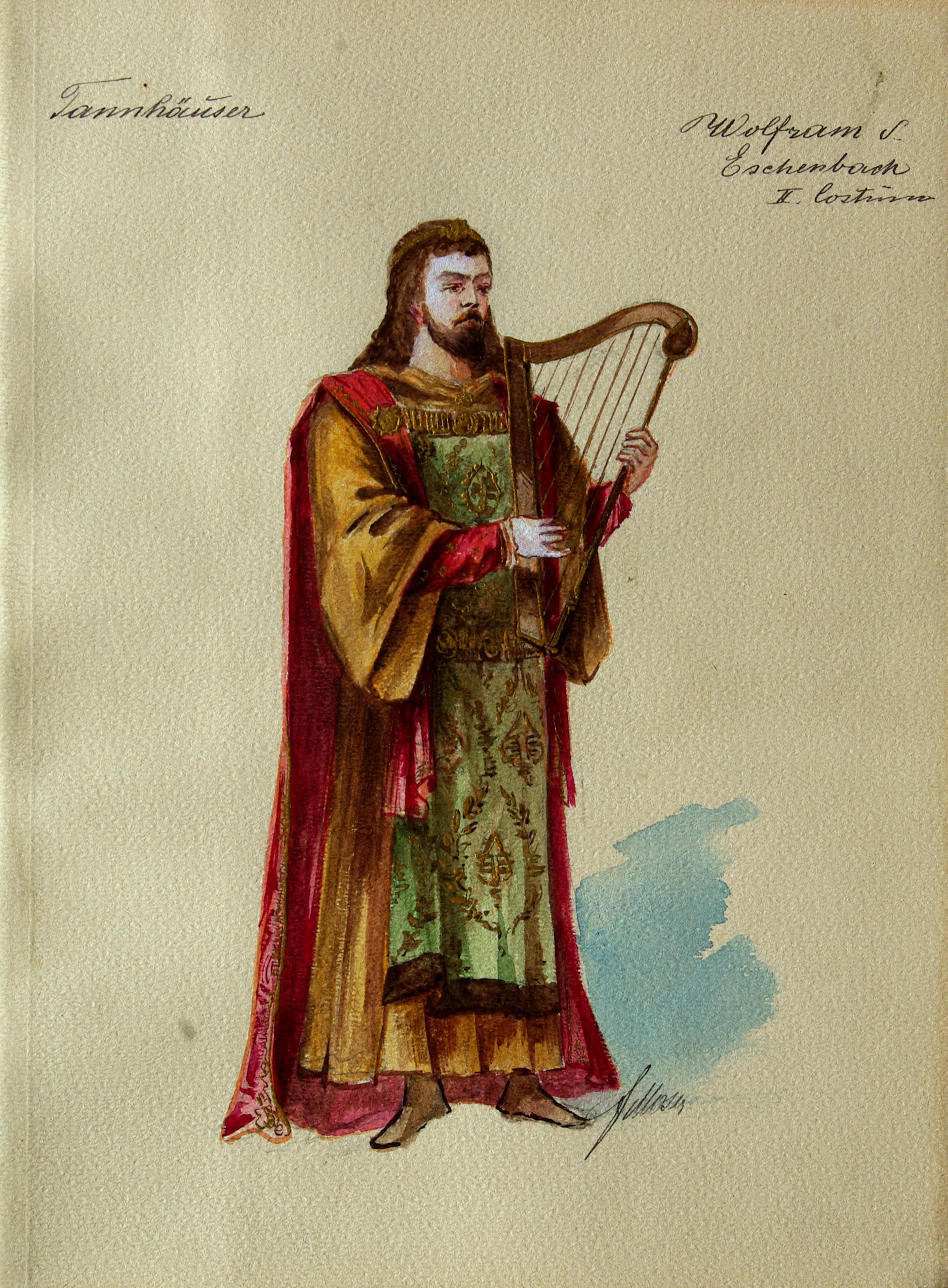 Náhledový obrázek Wolfram von Eschenbach z opery Tannhäuser (Richard Wagner) - 1