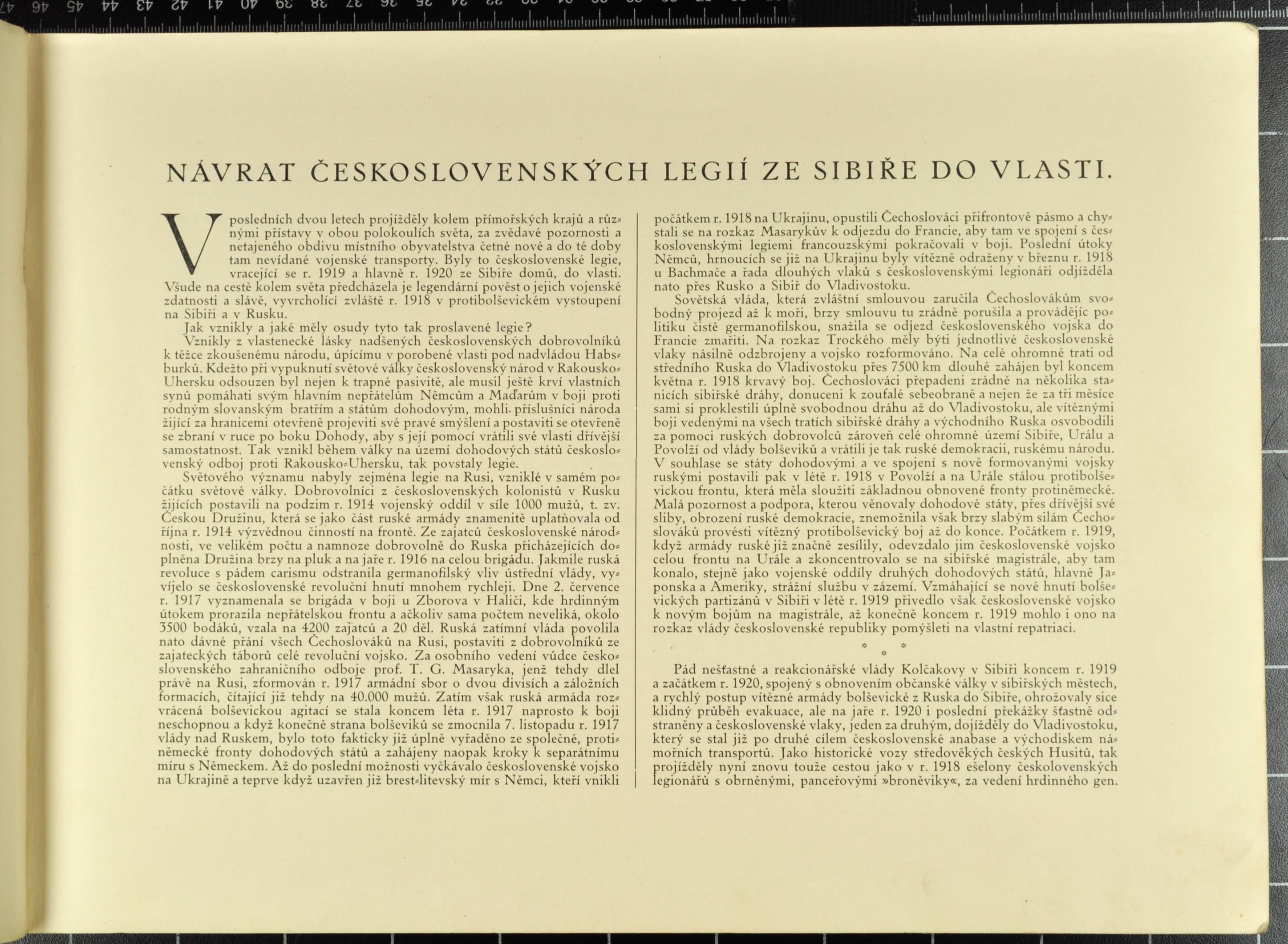 Náhledový obrázek Návrat československých legií kolem světa do vlasti - 3