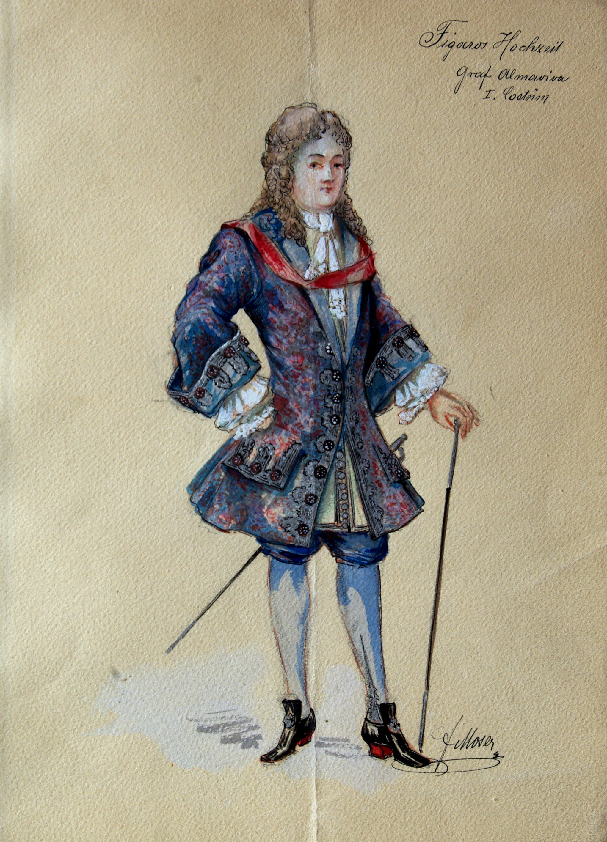 Náhledový obrázek Graf Almaviva z opery Figarova svatba (W. A. Mozart) - 1