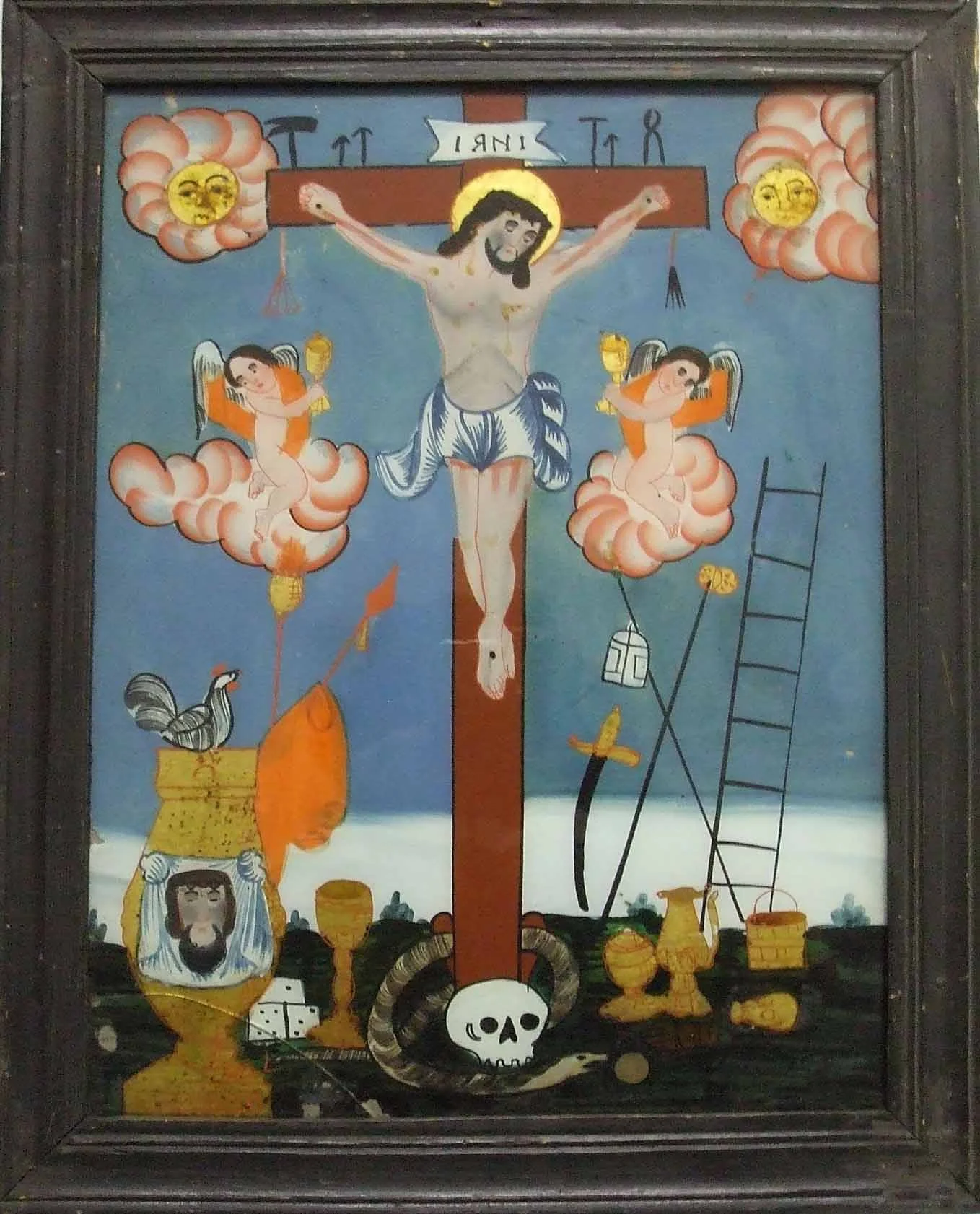 Obrázek Ukřižovaný Kristus se znaky mučení