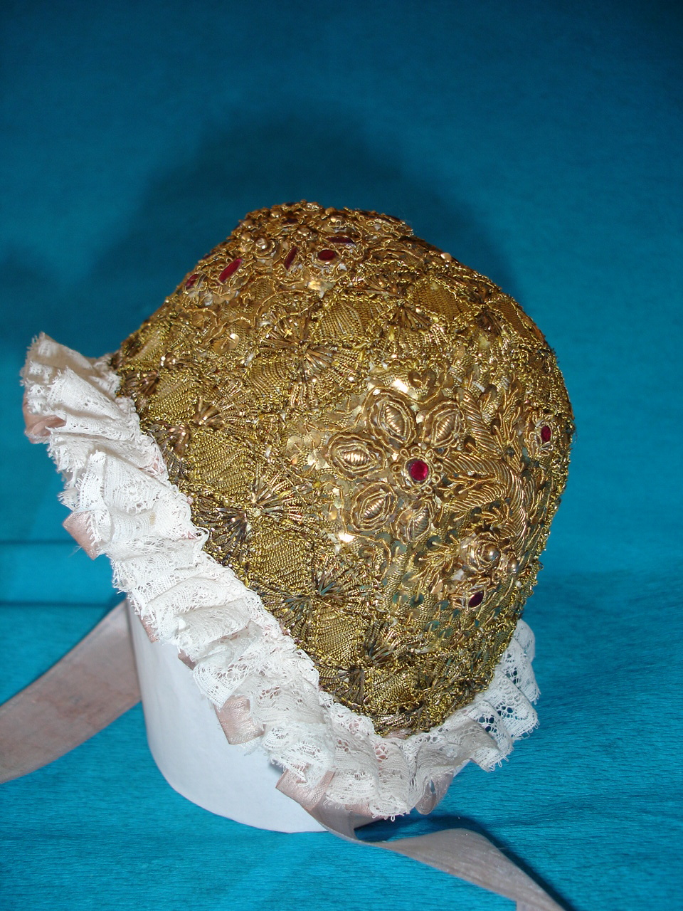 Náhledový obrázek Dětský křtící čepeček - 1