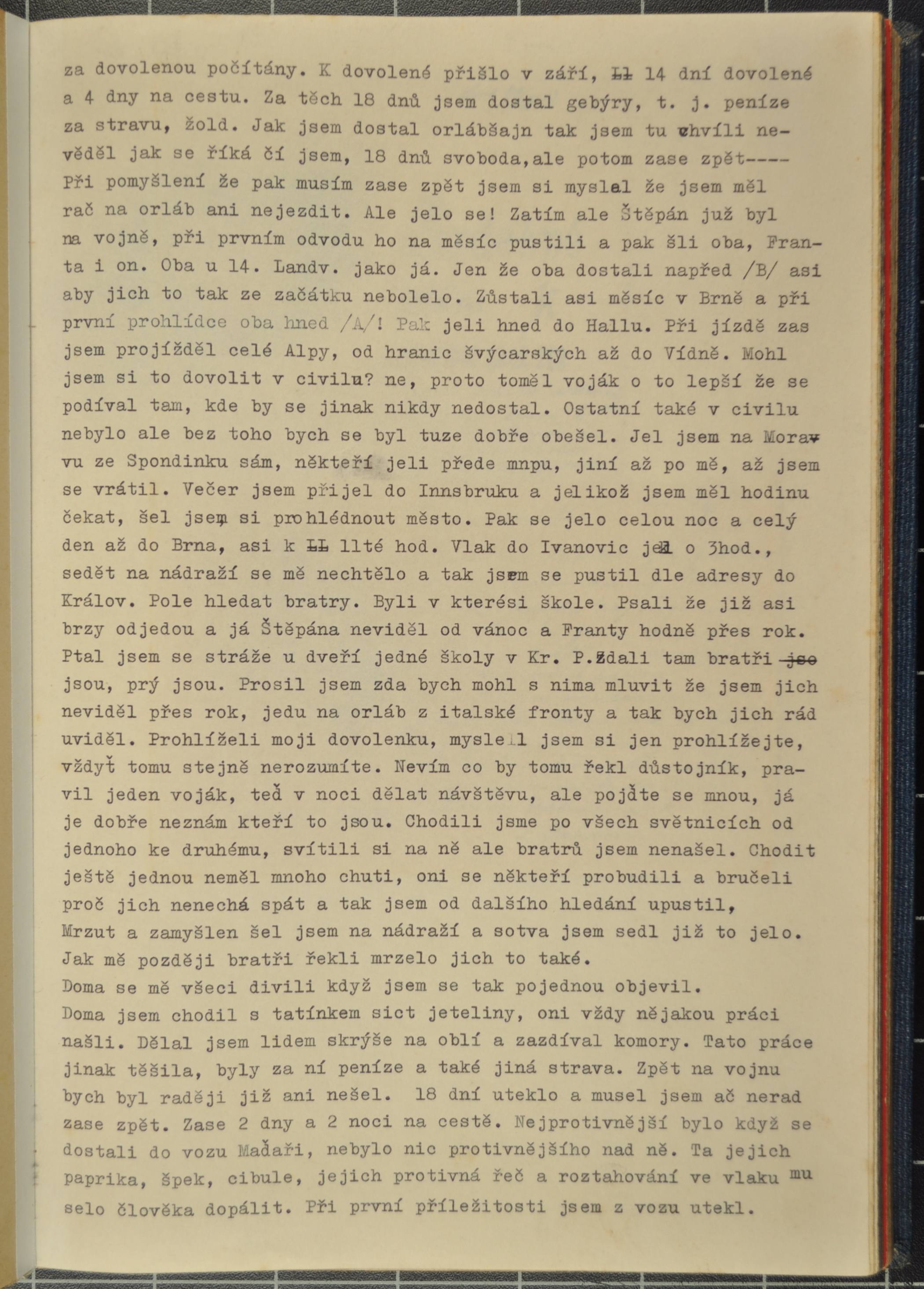 Náhledový obrázek Vzpomínky Michala Kunovského - 19