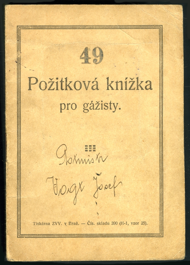 Náhledový obrázek Dokumenty vojáka Josefa Vogta - 1