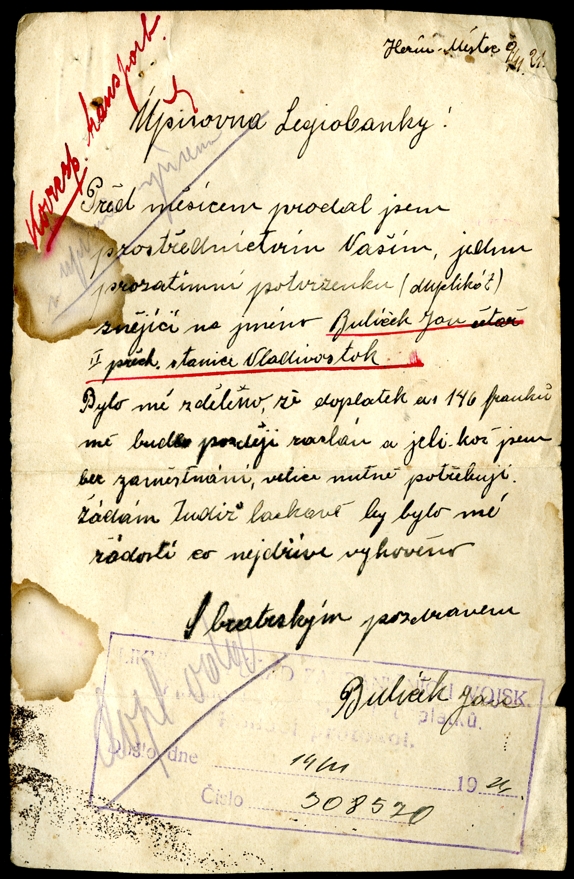 Náhledový obrázek Dokumenty Jana Bulíčka - 6