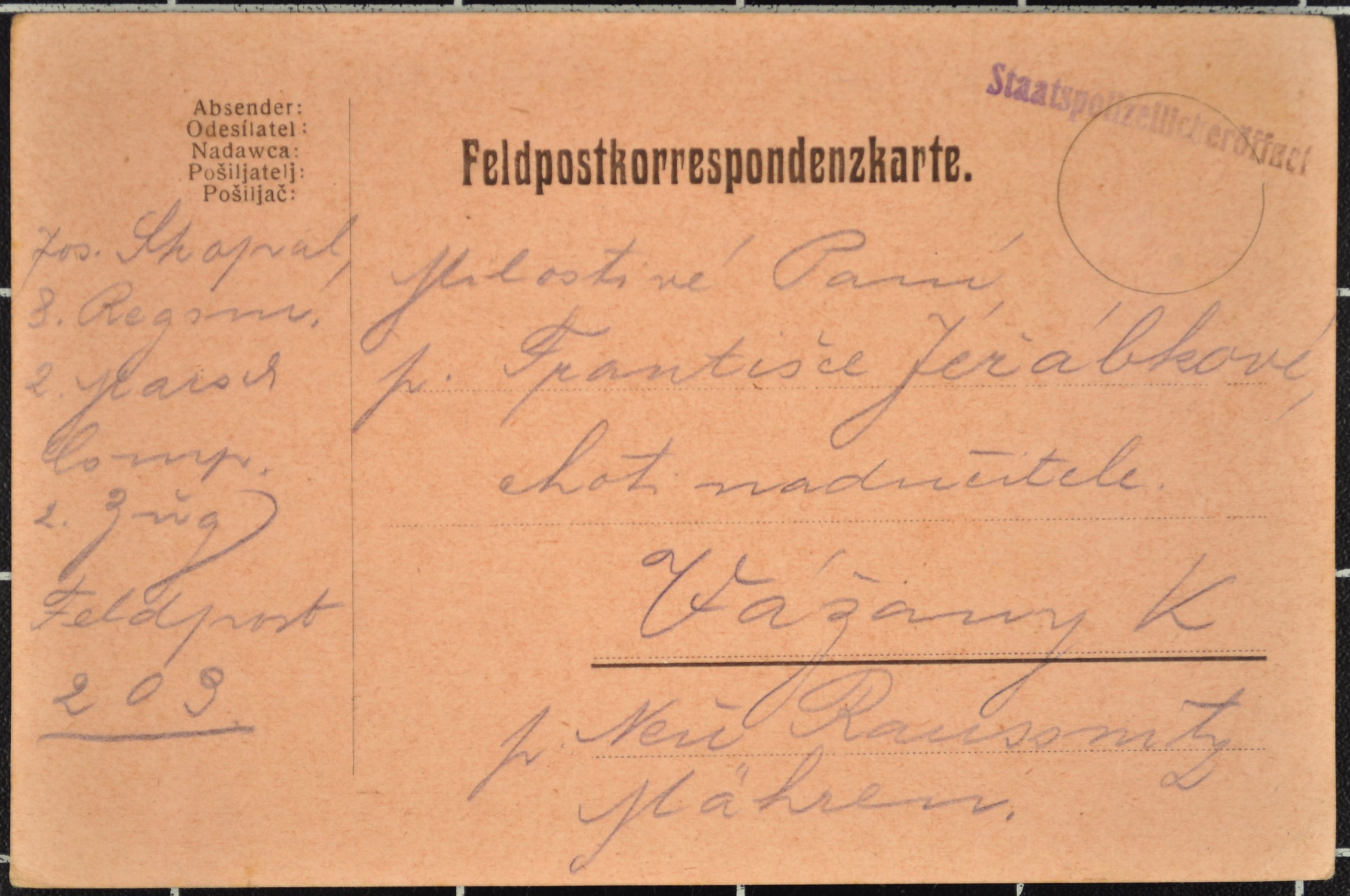 Náhledový obrázek Korespondence Josefa Skopala - 4