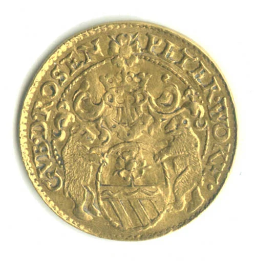 Náhledový obrázek předmětu Rožmberský dukát z roku 1592