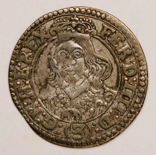 Náhledový obrázek předmětu Těšínský tříkrejcar Ferdinanda IV. z roku 1653
