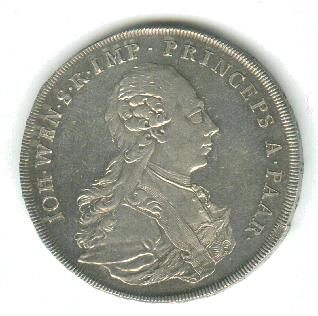 Náhledový obrázek Tolar a půltolar Jana Václava Paara z roku 1771 - 2