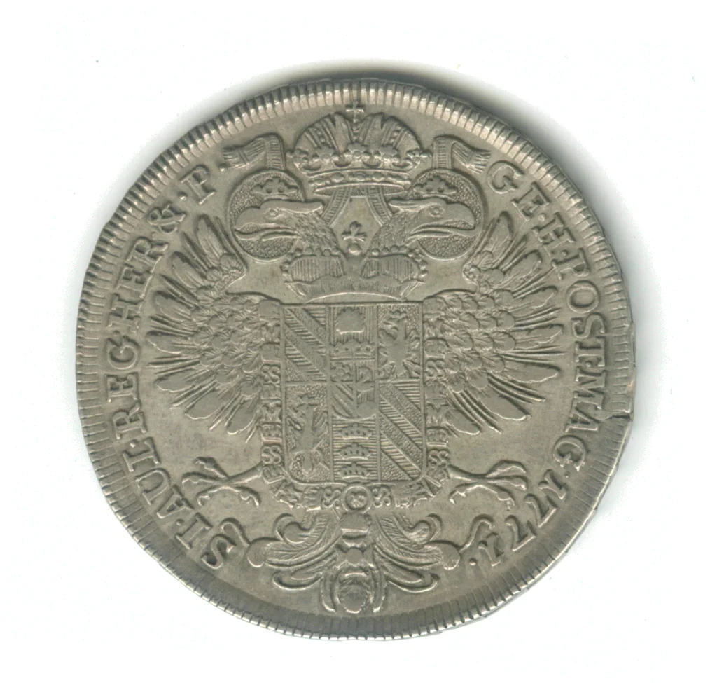 Obrázek Tolar a půltolar Jana Václava Paara z roku 1771