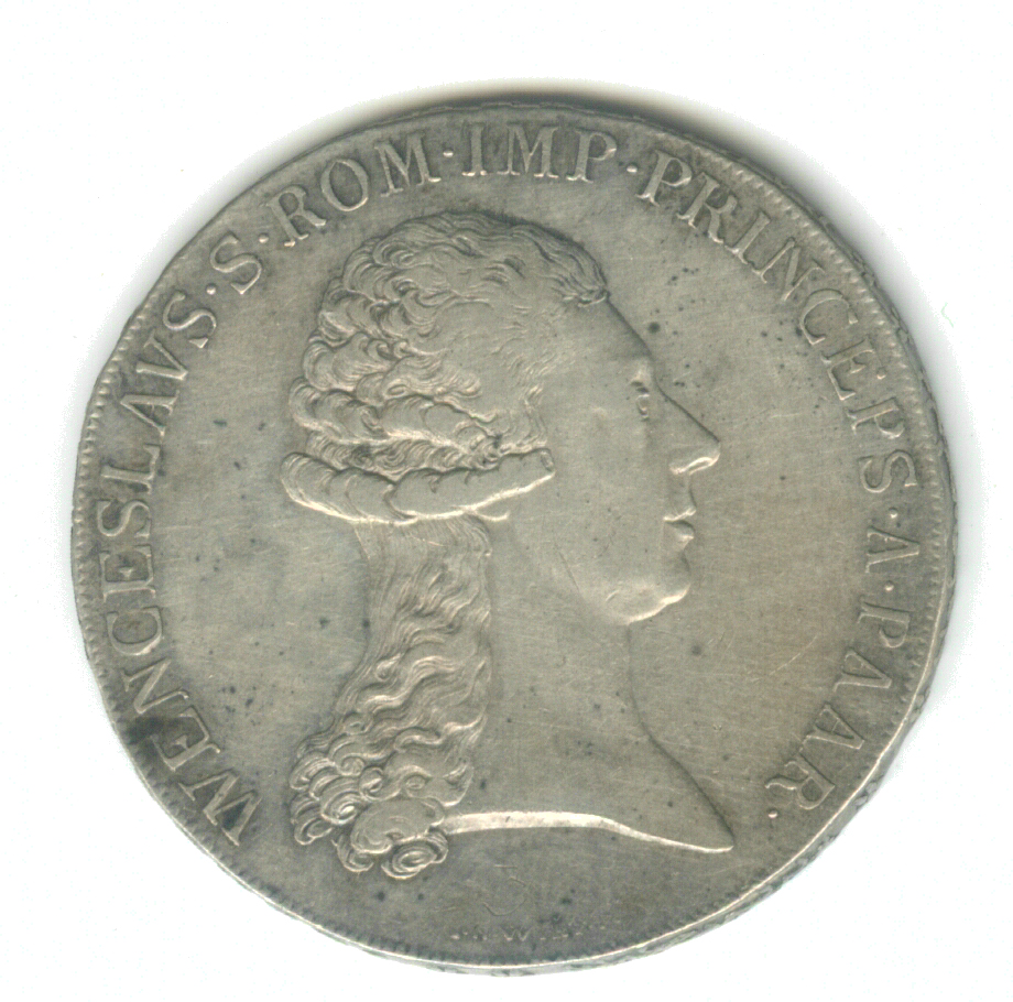 Náhledový obrázek Tolar a půltolar Václava Paara z roku 1794 - 3