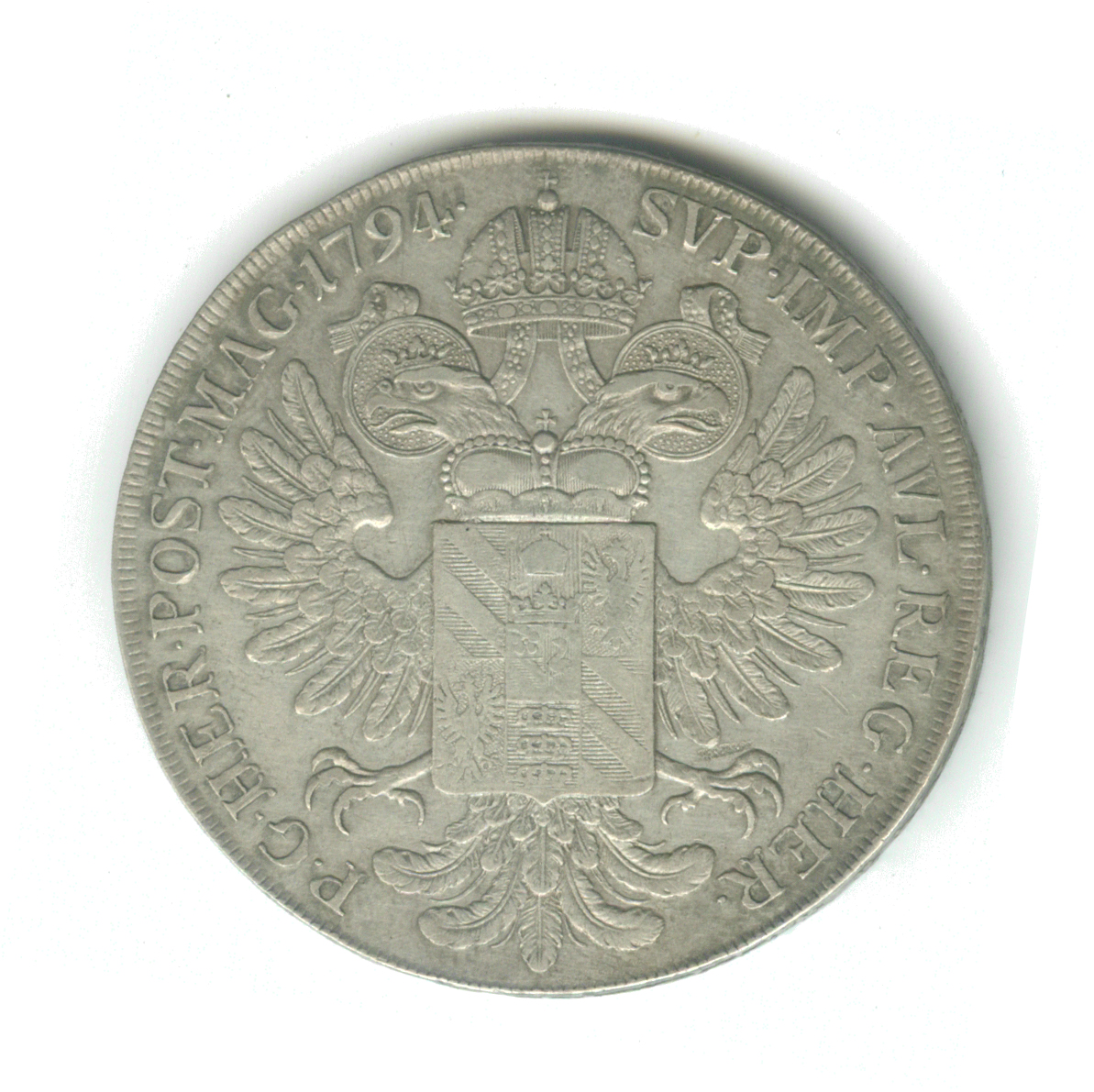 Náhledový obrázek Tolar a půltolar Václava Paara z roku 1794 - 4