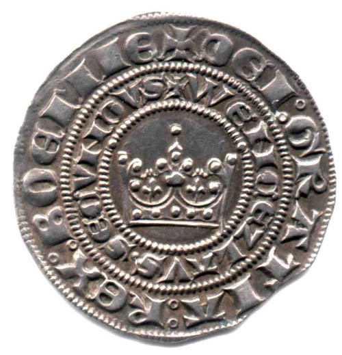 Náhledový obrázek Pražský groš Václava II. (1283-1305) - 2