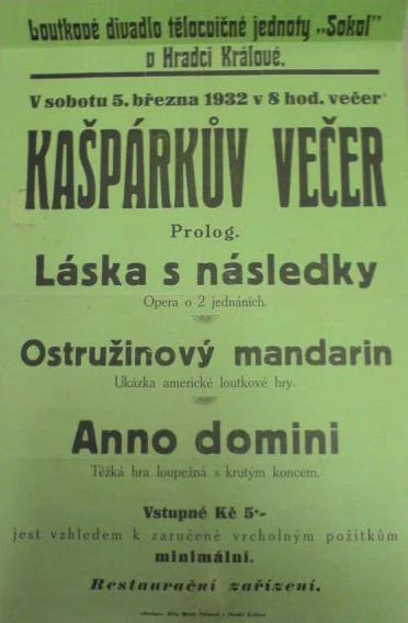 Náhledový obrázek předmětu Program loutkového divadla