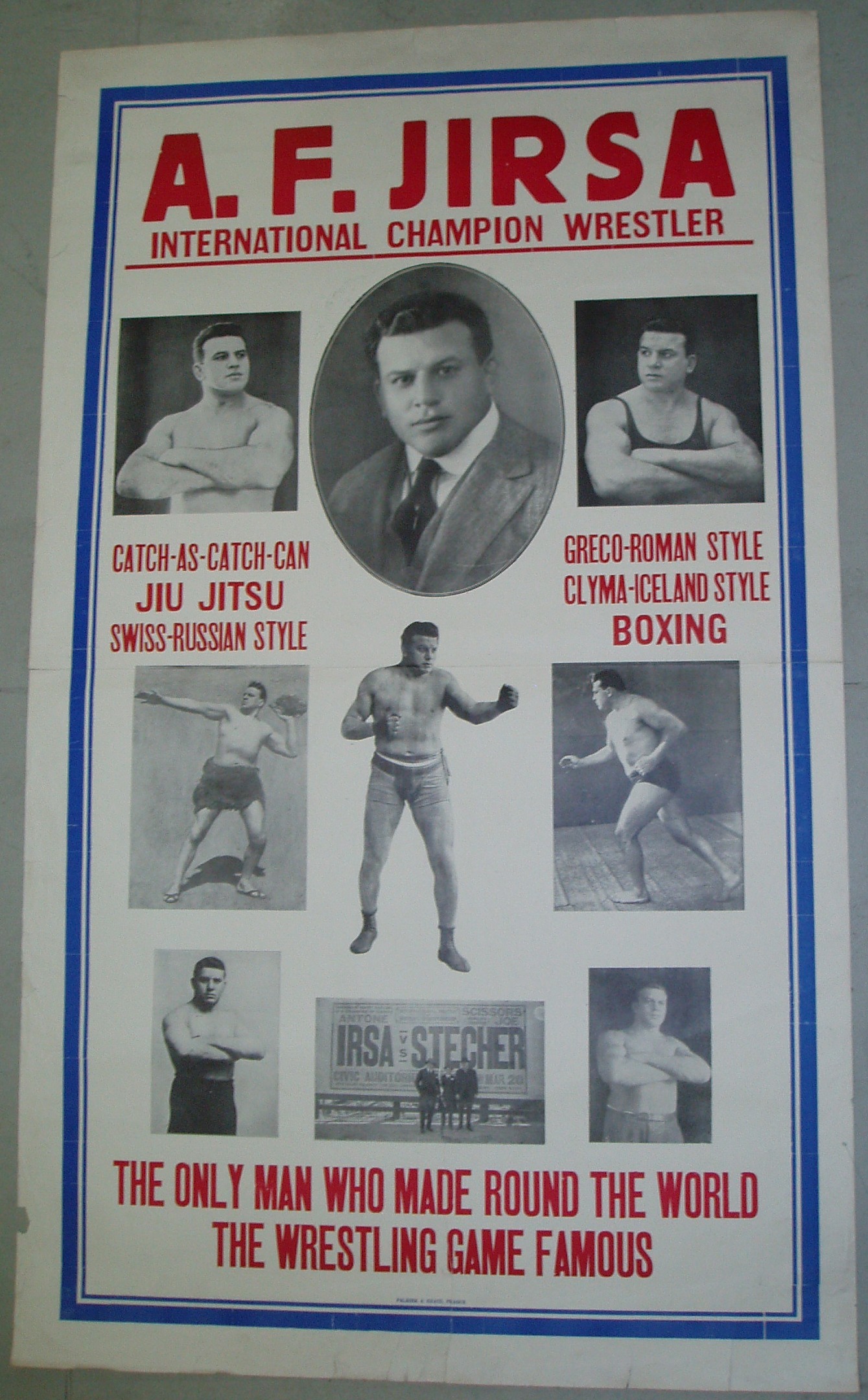 Náhledový obrázek A. F. Jirsa. International Champion Wrestler - 1