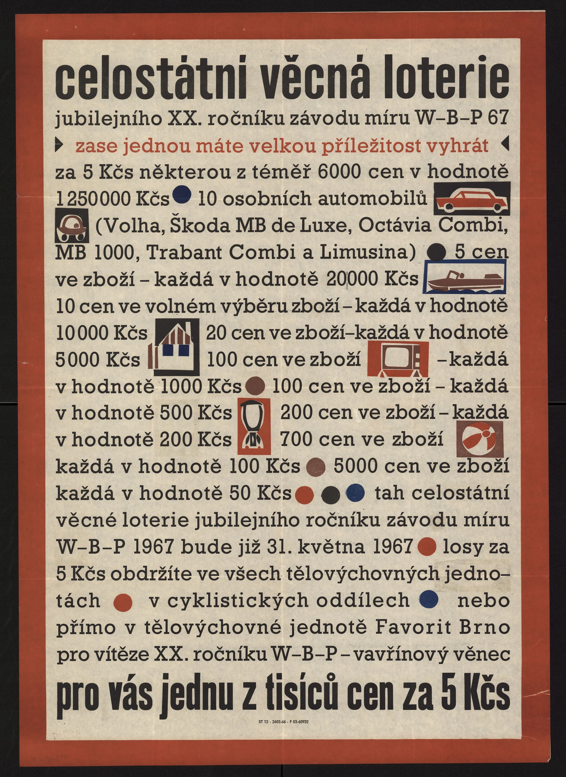 Náhledový obrázek předmětu Závod míru. 20. ročník