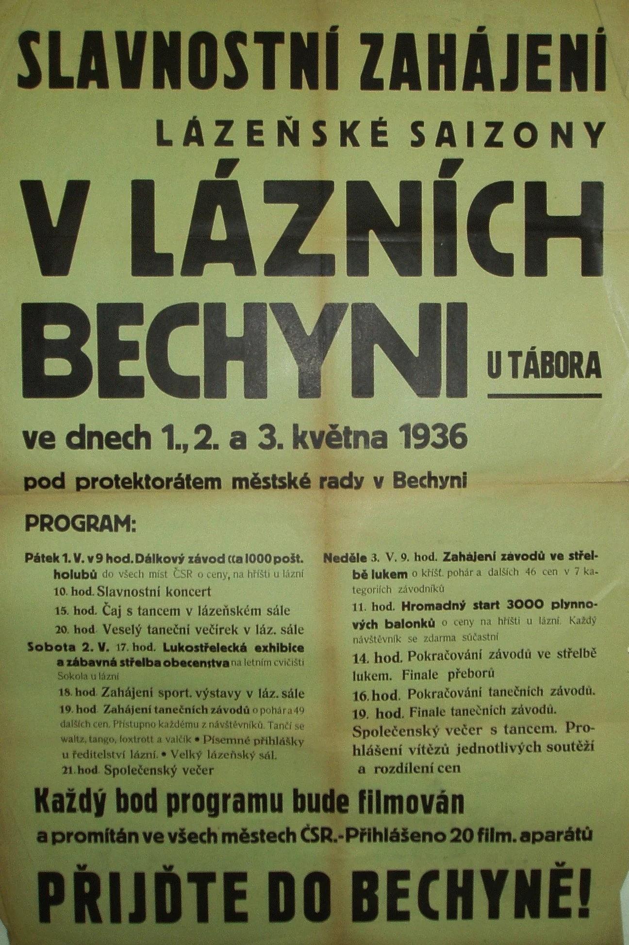 Náhledový obrázek předmětu Slavnostní zahájení lázeňské sezóny
