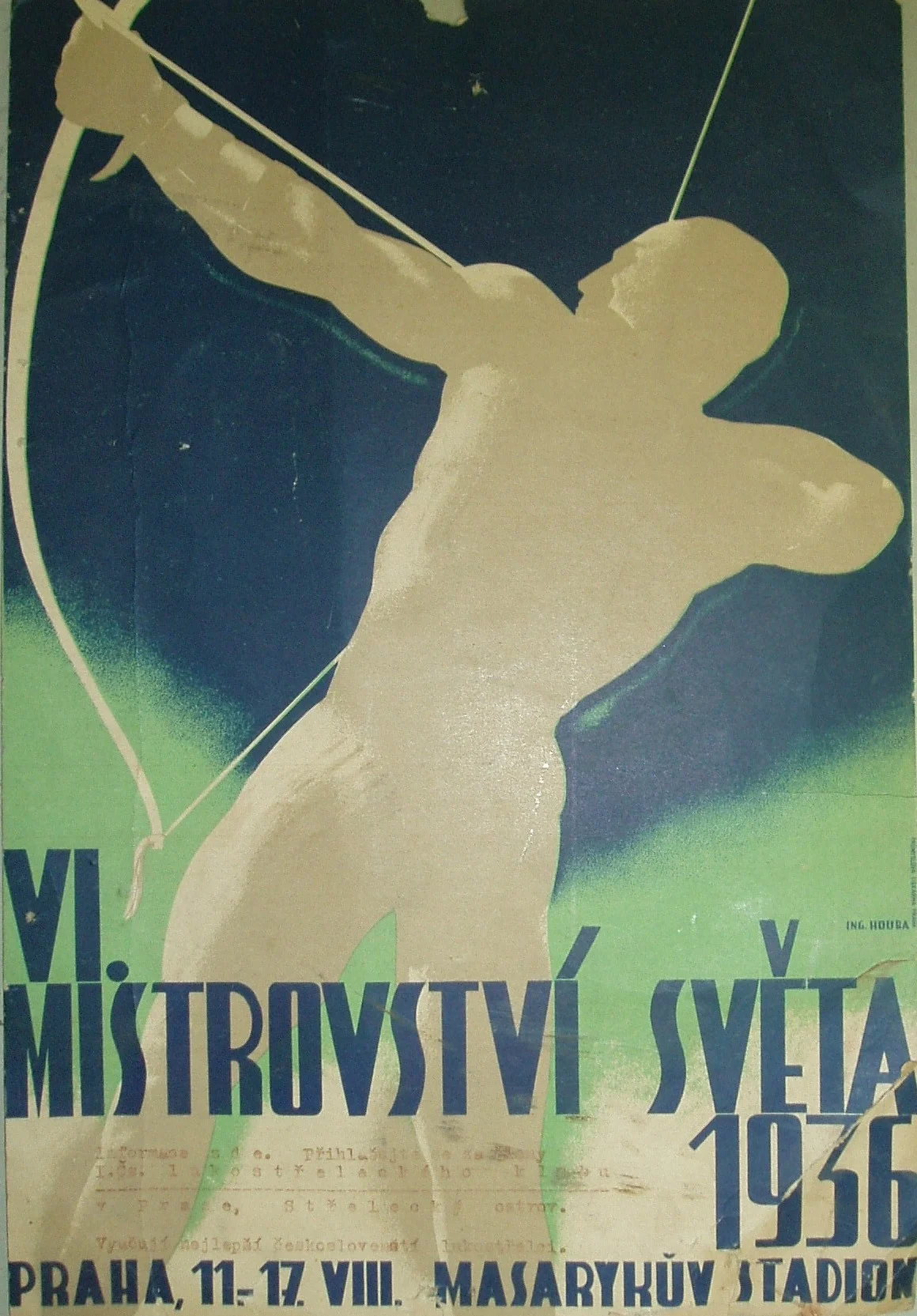 Náhledový obrázek předmětu Mistrovství světa v lukostřelbě. Praha 1936