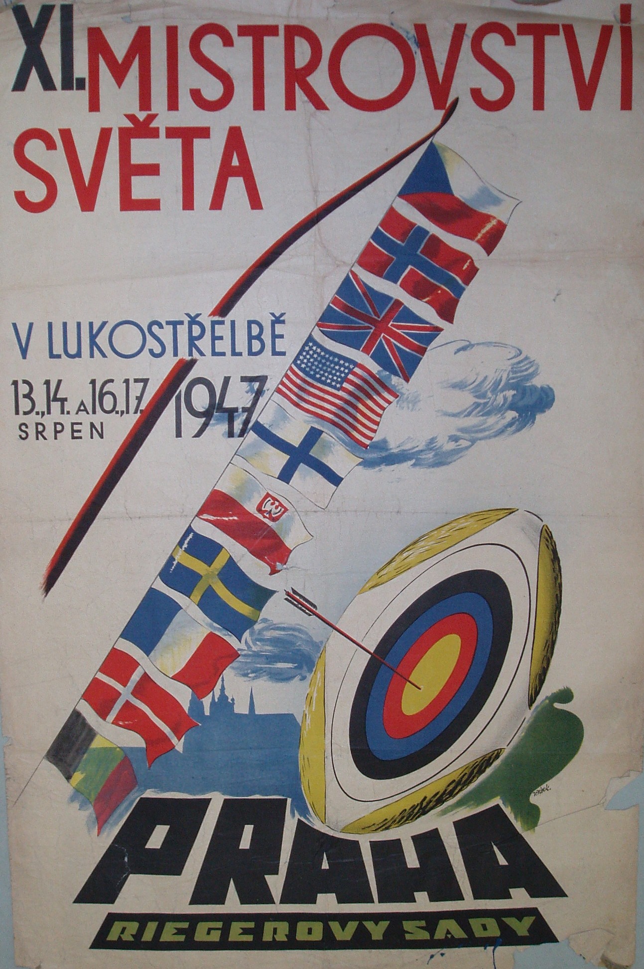 Náhledový obrázek Mistrovství světa v lukostřelbě. Praha 1947 - 1