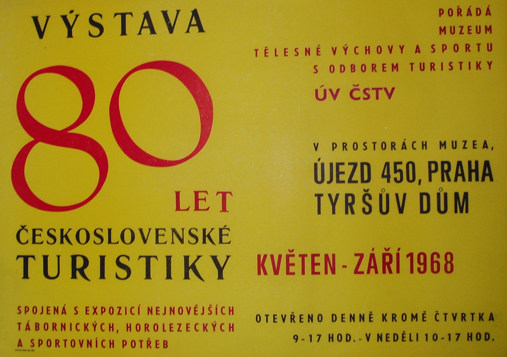 Náhledový obrázek Výstava MTVS. 80. let čs. turistiky - 1