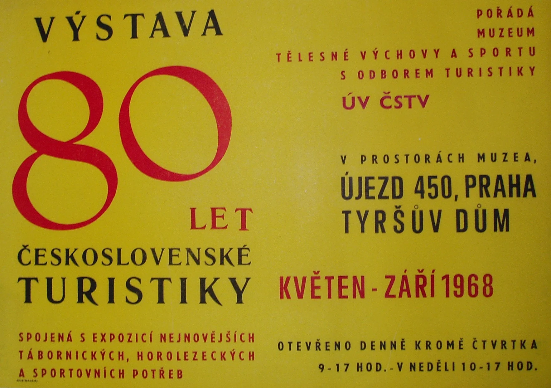 Náhledový obrázek předmětu Výstava MTVS. 80. let čs. turistiky