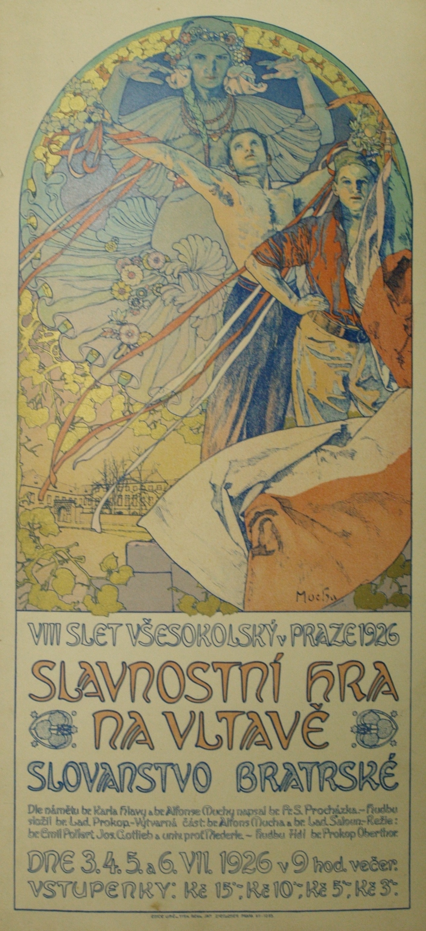 Náhledový obrázek Slavnostní hra na Vltavě. VIII. všesokolský slet - 1