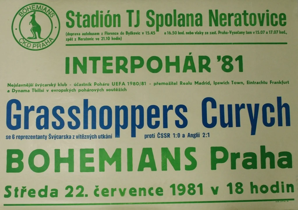 Náhledový obrázek předmětu Bohemians Praha. Interpohár ´81