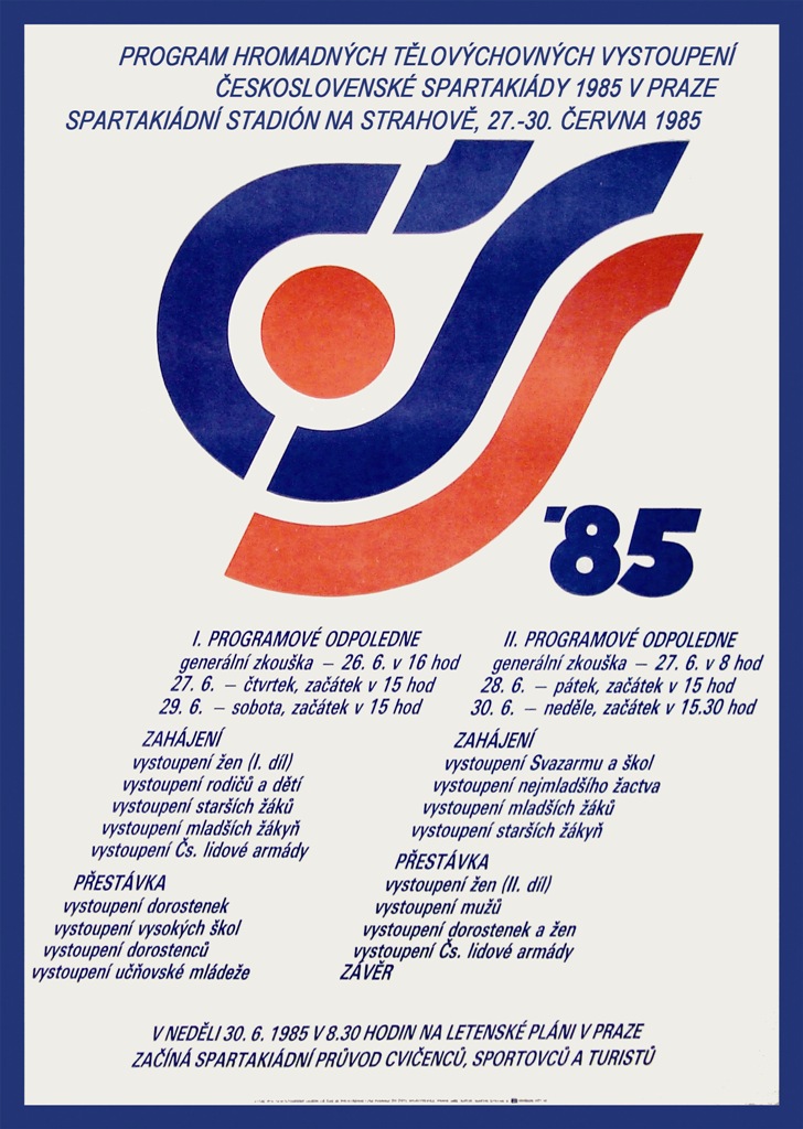 Náhledový obrázek Československá spartakiáda 1985 - 1