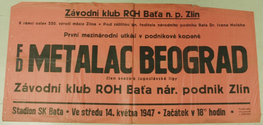 Náhledový obrázek První mezinárodní utkání v podnikové kopané - 1